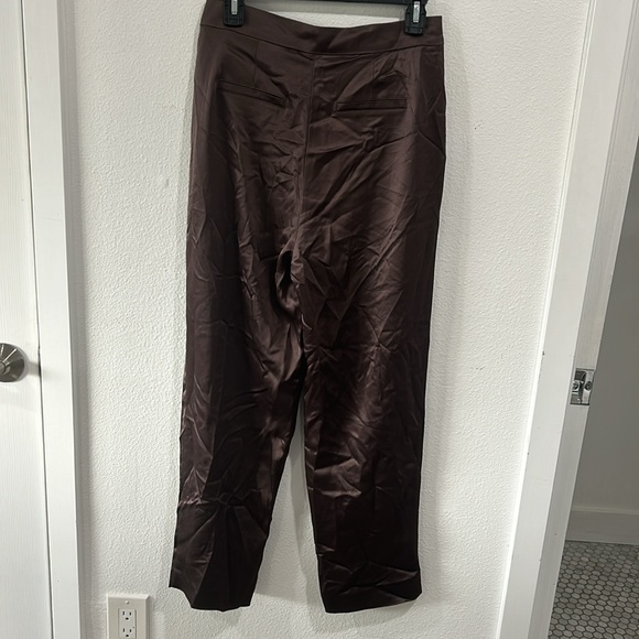 GENERATION LOVE PORTIA SATIN PANTS IN ESPRESSO, NWT - Picture 13 of 14